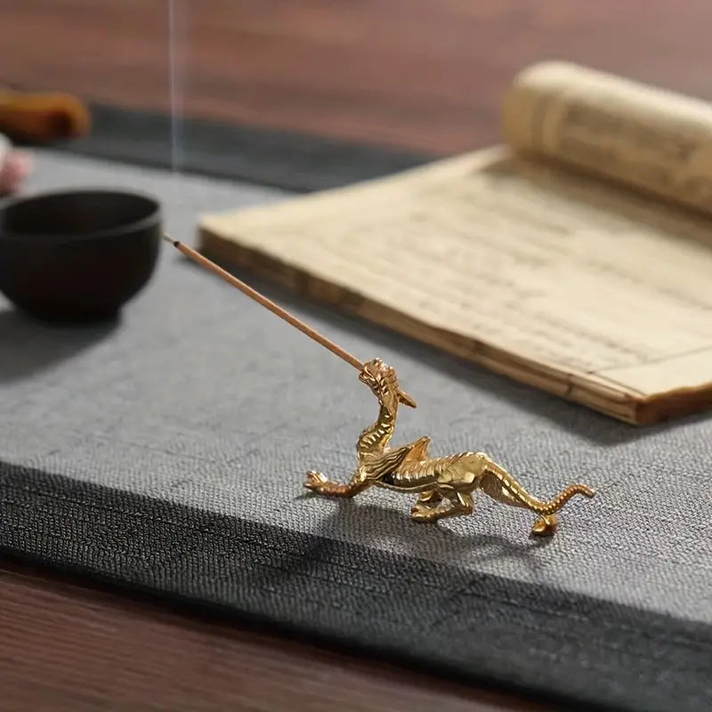 Dragon Shaped Incense Burner Holder - Tabletop Decor