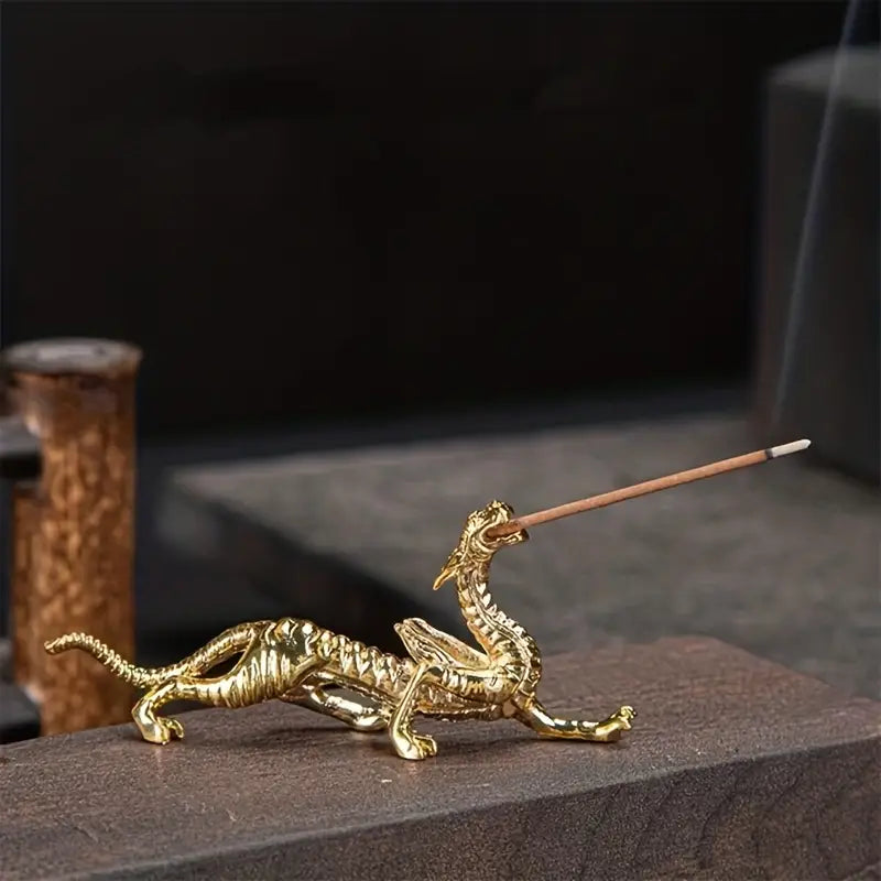 Dragon Shaped Incense Burner Holder - Tabletop Decor