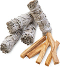JL Local Smudge Kit Refill - White Sage & Palo Santo for Smudging Healing Purifying Meditating & Incense