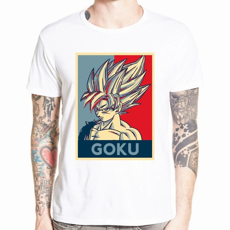 Dragon Ball Z Goku Men's Slim Fit Graphic T-Shirt