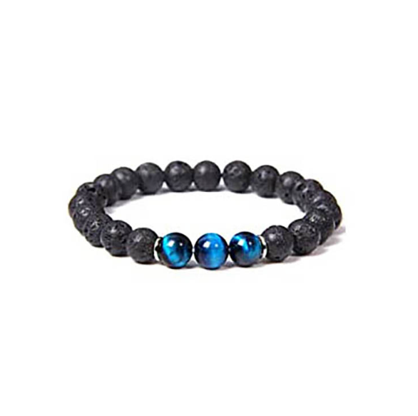 Verdandi Red Jasper Bracelet with Blue Tiger Eye (One Piece)