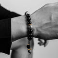 Men's Volcanic Rock Obsidian Bracelet